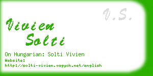 vivien solti business card